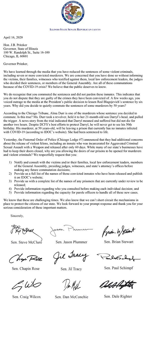 April 16th Letter to Leaders